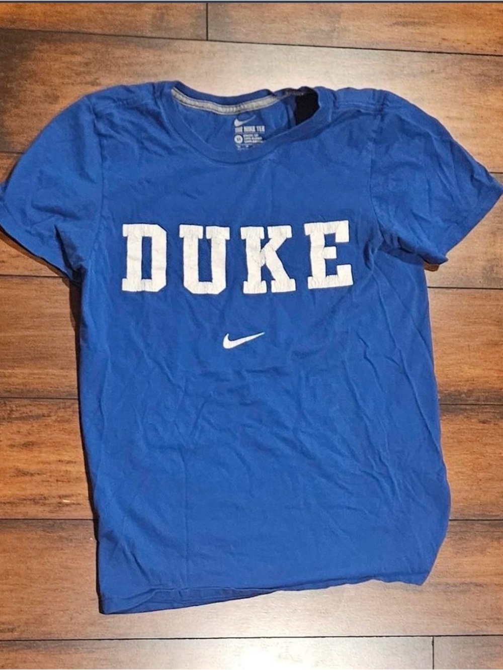 Nike Blue 'DUKE' Short Sleeve Crew Tee